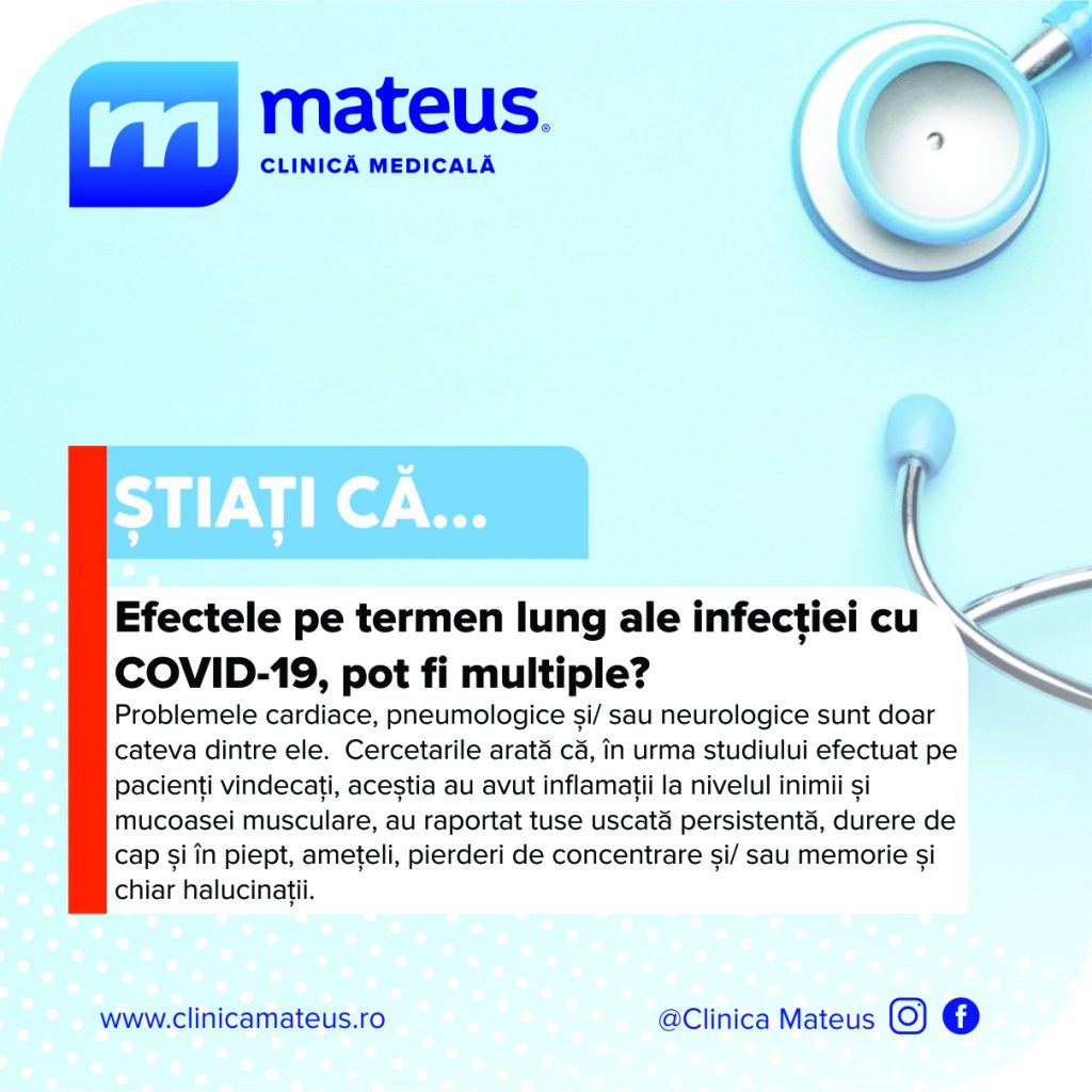 Informatii de tip Stiati ca...despre efectele pe termen lung ale infectiei cu COVID-19